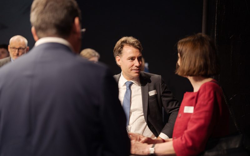 Impressionen vom Event «Klimakrise: KMU lavieren nicht, sie handeln!» mit Bundesrat Albert Roesti als Gastredner, organisiert von der Klimastiftung Schweiz und dem Forum Raiffeisen fotografiert am Mittwoch, 13. September 2023 in Bern. (Manuel Lopez)