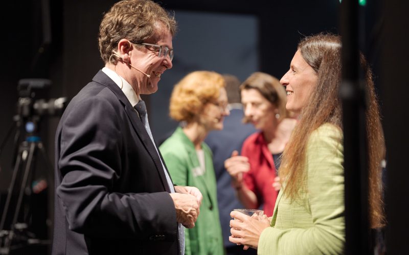 Impressionen vom Event «Klimakrise: KMU lavieren nicht, sie handeln!» mit Bundesrat Albert Roesti als Gastredner, organisiert von der Klimastiftung Schweiz und dem Forum Raiffeisen fotografiert am Mittwoch, 13. September 2023 in Bern. (Manuel Lopez)