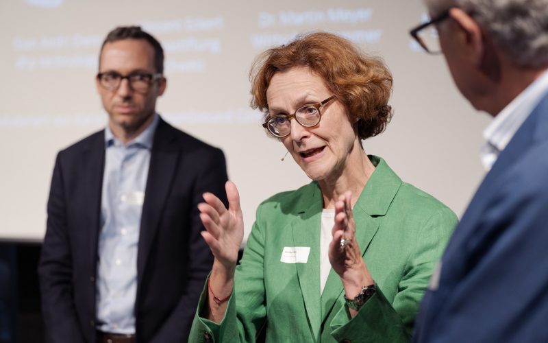 Impressionen vom Event «Klimakrise: KMU lavieren nicht, sie handeln!» mit Bundesrat Albert Roesti als Gastredner, organisiert von der Klimastiftung Schweiz und dem Forum Raiffeisen fotografiert am Mittwoch, 13. September 2023 in Bern. (Manuel Lopez)