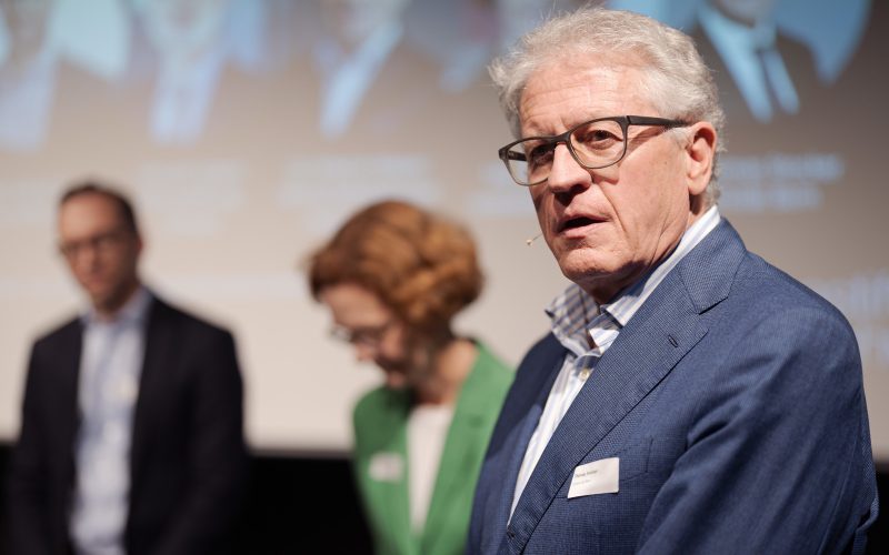 Impressionen vom Event «Klimakrise: KMU lavieren nicht, sie handeln!» mit Bundesrat Albert Roesti als Gastredner, organisiert von der Klimastiftung Schweiz und dem Forum Raiffeisen fotografiert am Mittwoch, 13. September 2023 in Bern. (Manuel Lopez)