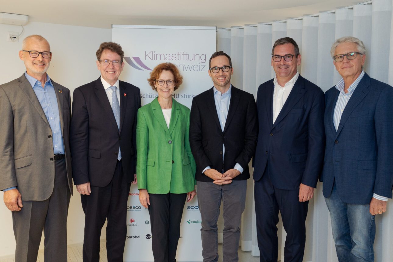 Impressionen vom Event «Klimakrise: KMU lavieren nicht, sie handeln!» mit Bundesrat Albert Roesti als Gastredner, organisiert von der Klimastiftung Schweiz und dem Forum Raiffeisen fotografiert am Mittwoch, 13. September 2023 in Bern. (Manuel Lopez)